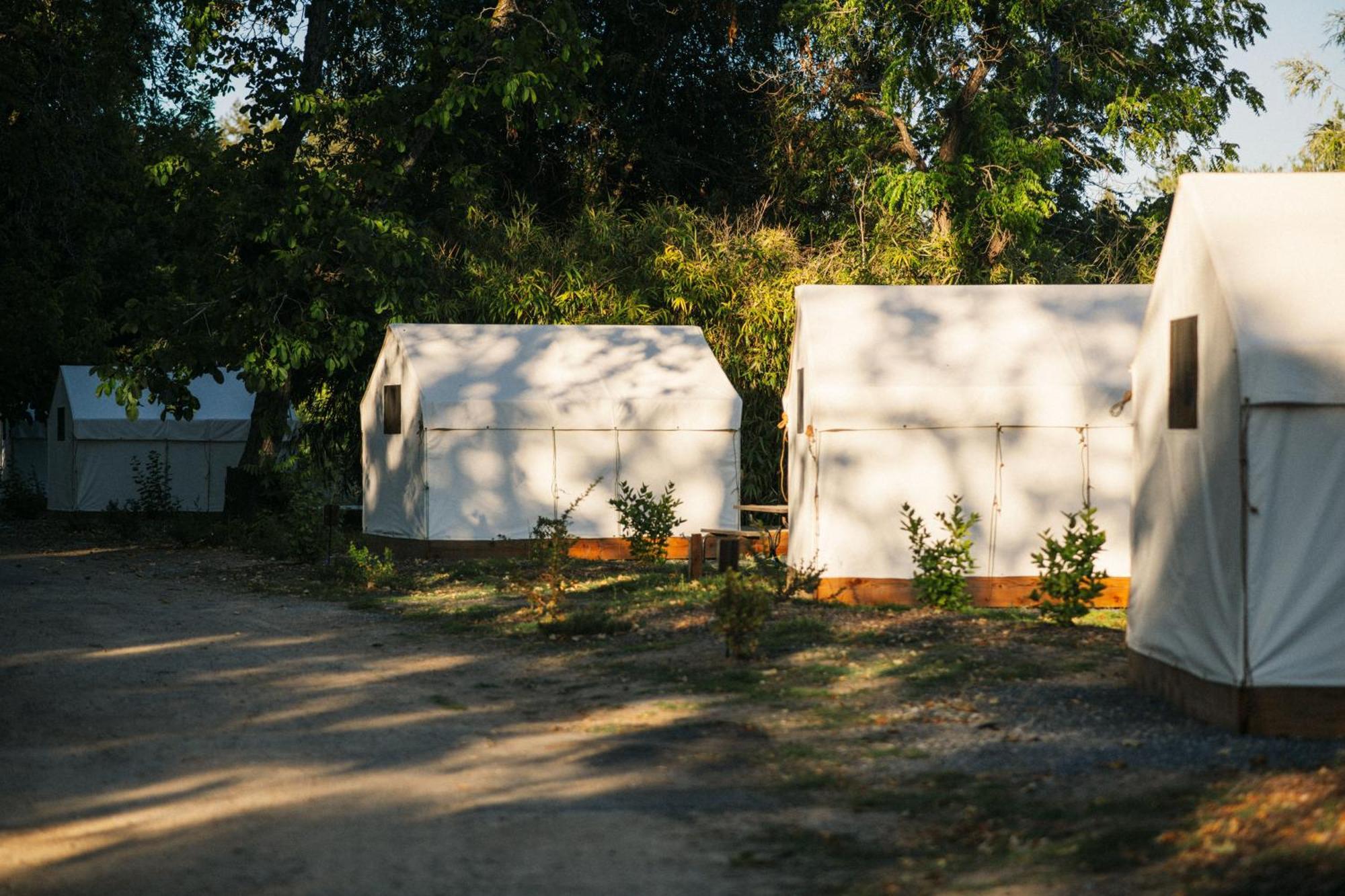 Johnson'S Beach Cabins And Campground Guerneville Exterior photo