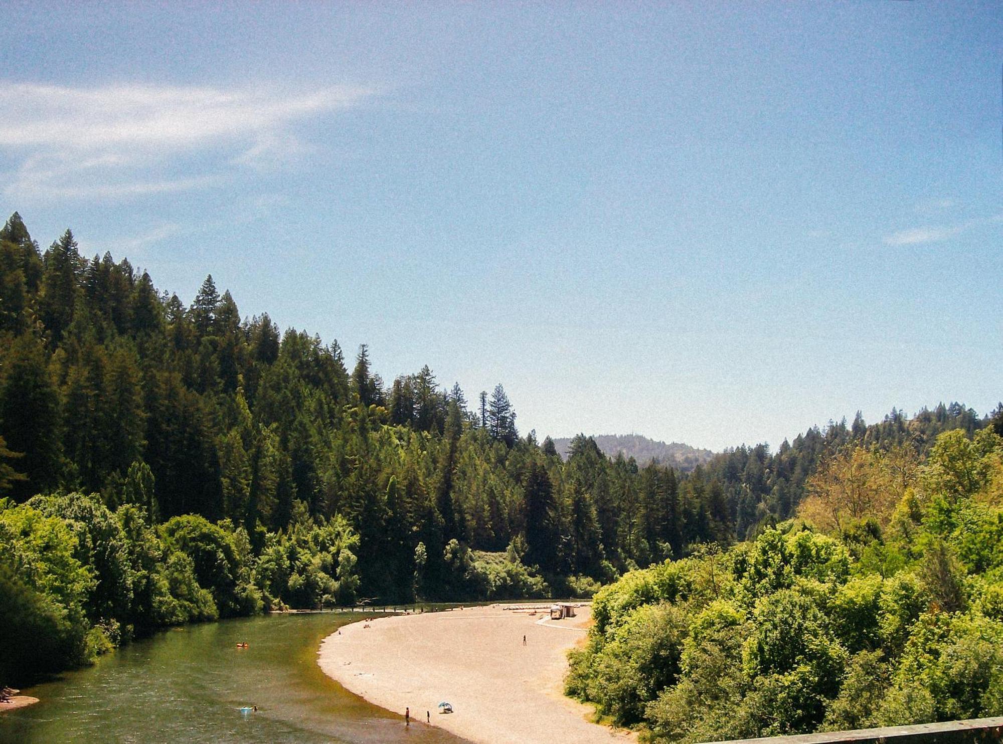 Johnson'S Beach Cabins And Campground Guerneville Exterior photo